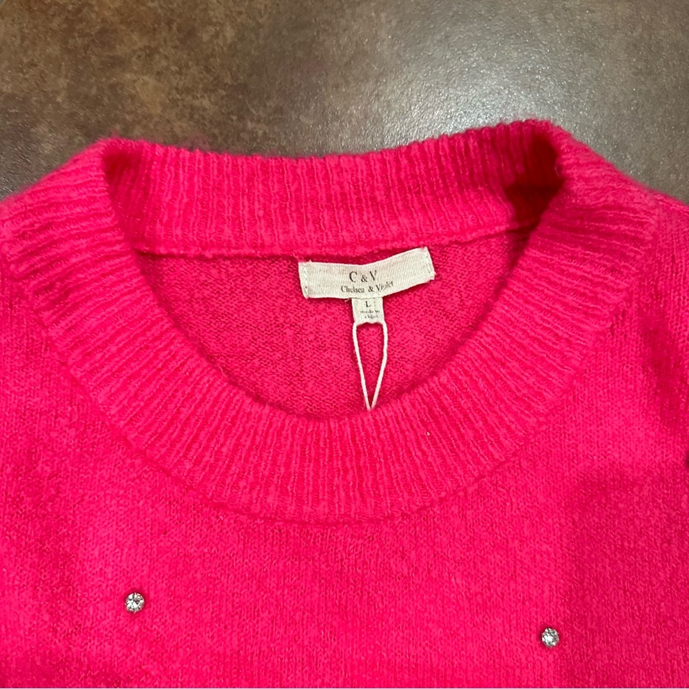 Chelsea & Violet Rhinestone Sweater - Picture 7 of 7